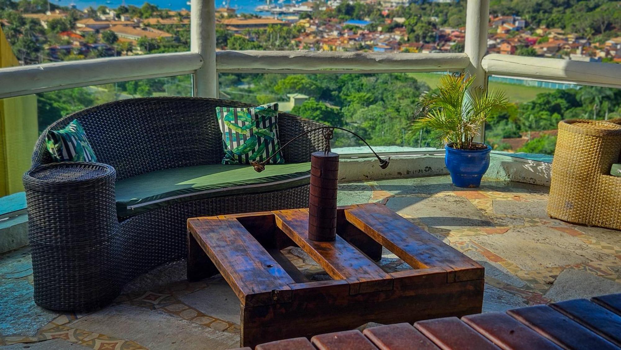 Bliss Hotéis Bella Vista Búzios Exterior foto A balcony in a house
